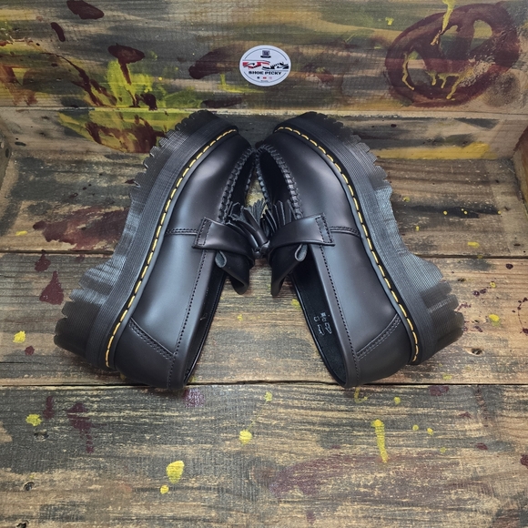 Dr. Martens Adrian Quad Women's Size 8 Tassel Loafer Platform Shoes Black New - Picture 4 of 8